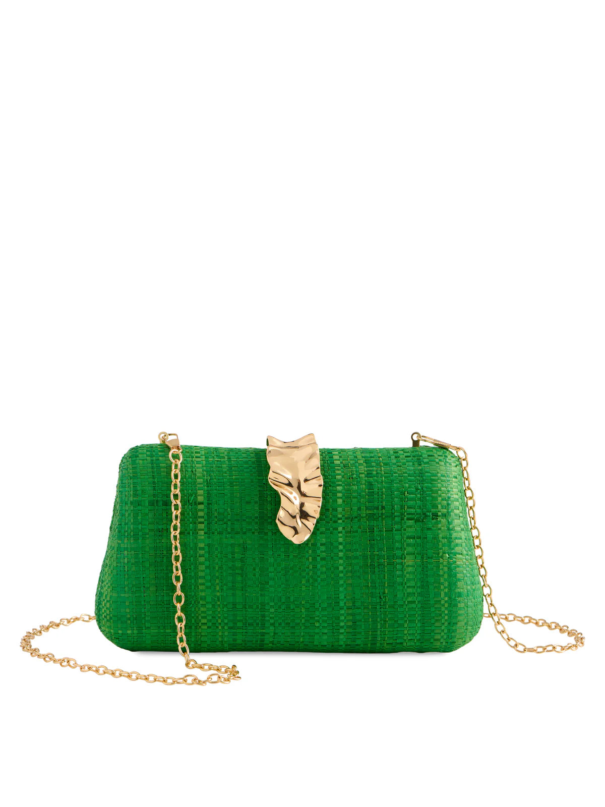 Nori Minaudière Clutch- Green