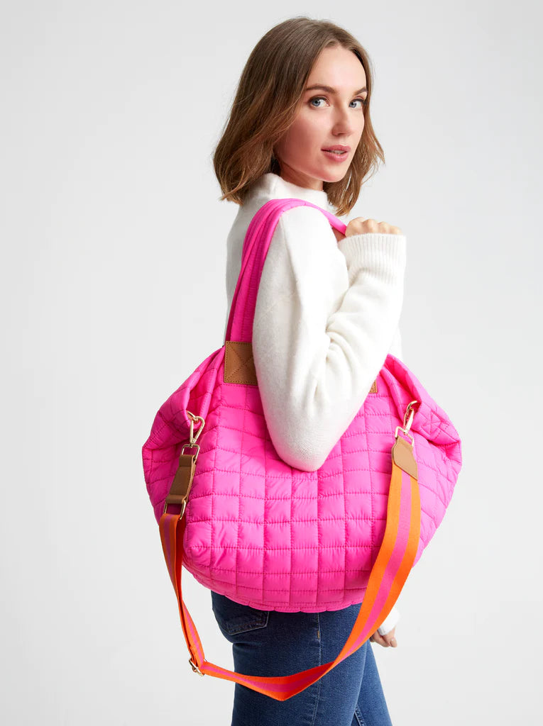 Ezra Quilted Nylon Tote