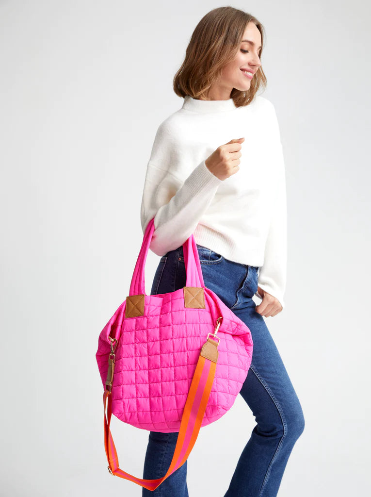 Ezra Quilted Nylon Tote