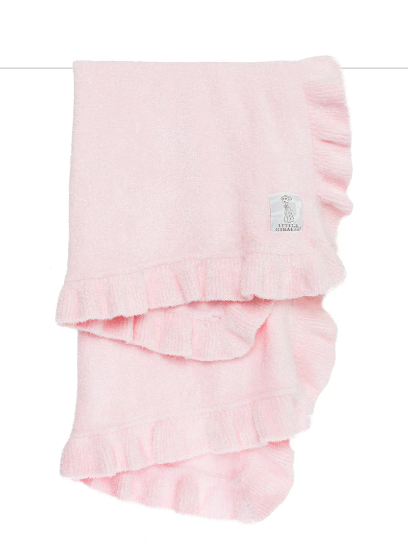 Little Giraffe Dolce Ruffle Baby Blanket
