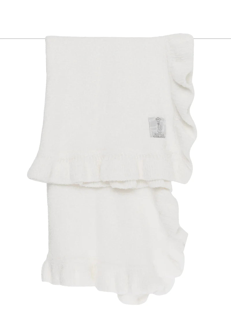Little Giraffe Dolce Ruffle Baby Blanket