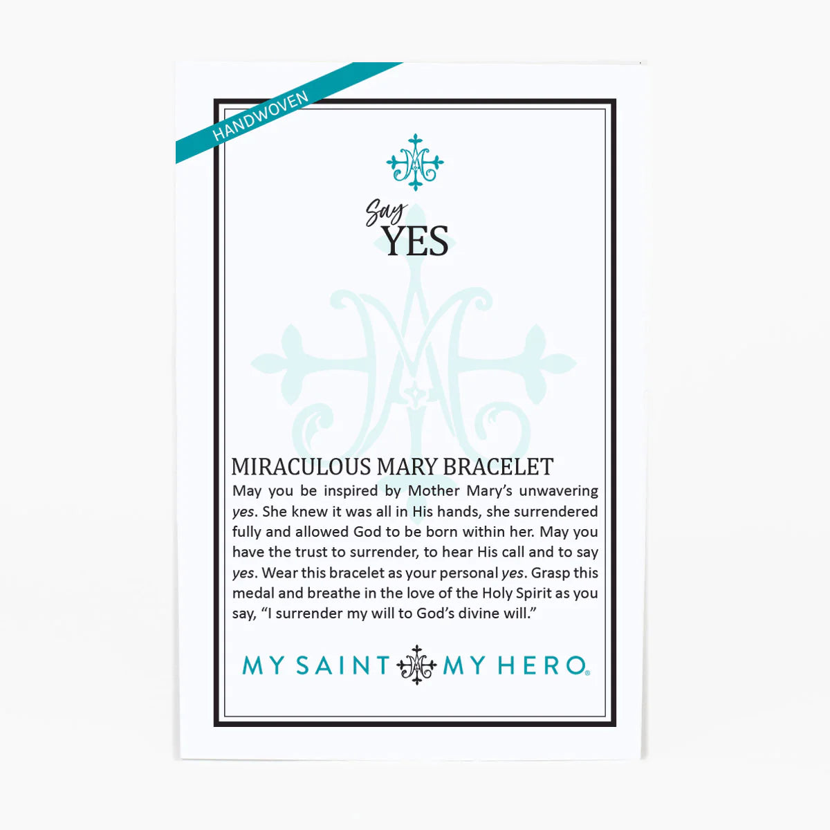 MSMH Say Yes Miraculous Mary Crystal Bracelet