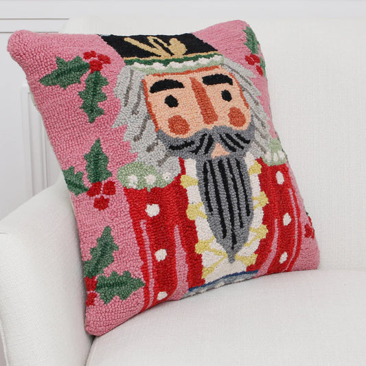 Square Nutcracker Wool Pillow