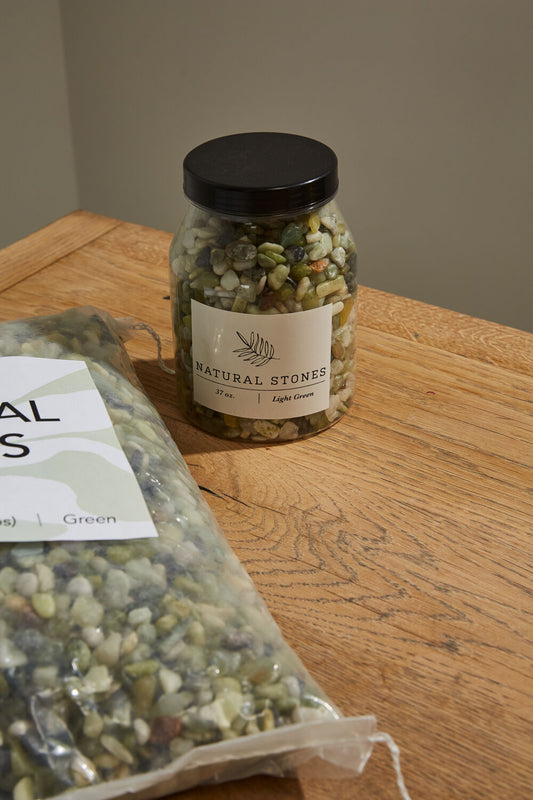 Light-Green Natural Stones 37oz