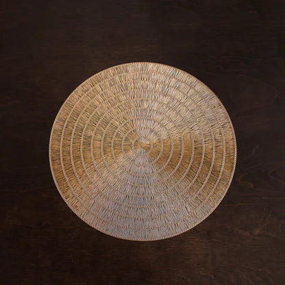 VIDA Basketweave 15” Round Placemats
