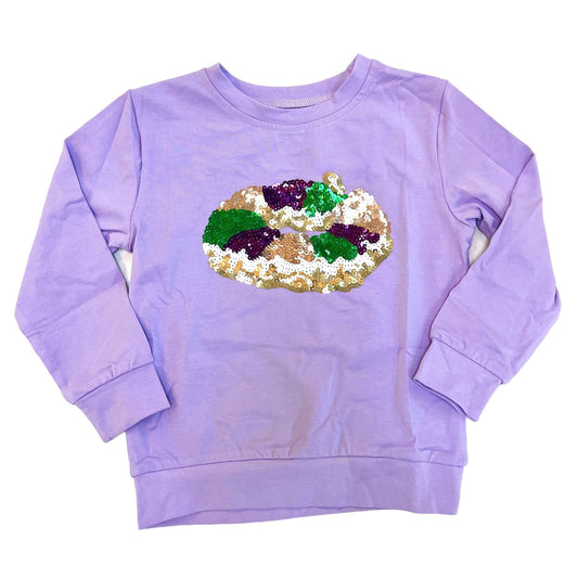 Lavender King Cake Sequin Tee