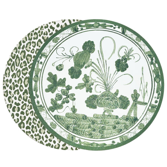 VIDA Faenza and Cheetah Reversible Round Placemats