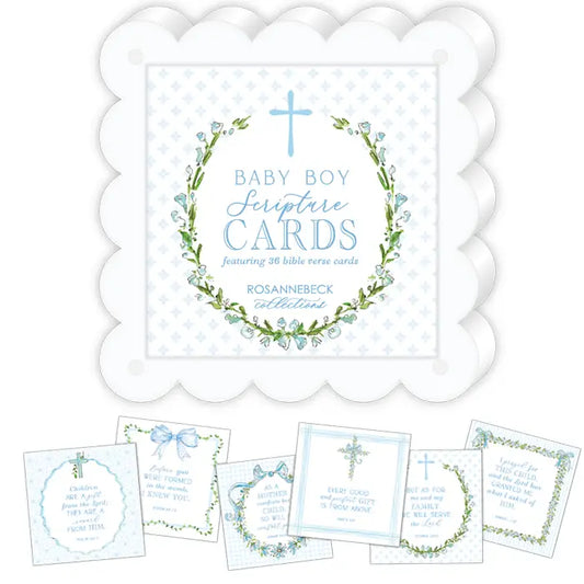 Baby Scripture Cards 4x4 Flat Card w/ Acrylic Frame