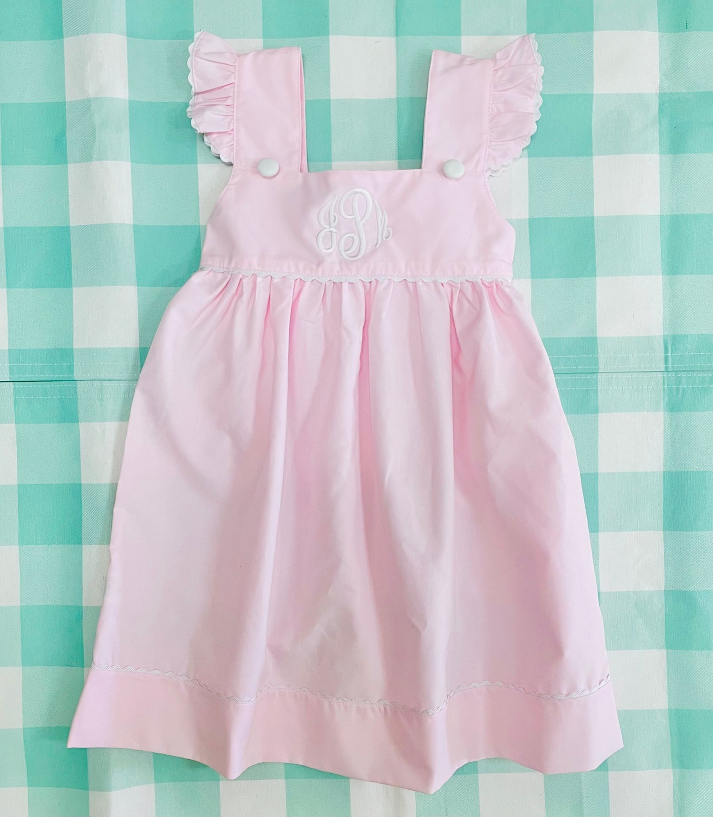 Pink Dress with Ric Rac Trim