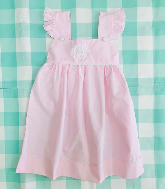 Pink Dress with Ric Rac Trim