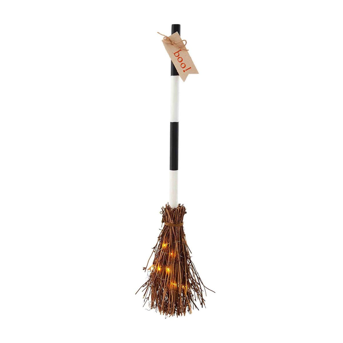 Light Up Broom Decor