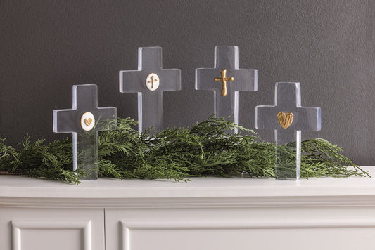 Clear Resin Cross