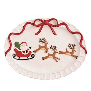 Santa Sleigh Platter