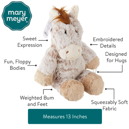 13" Marshmallow Happy Horse