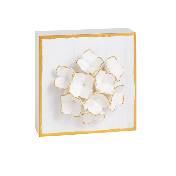 Figural Flower Plaque