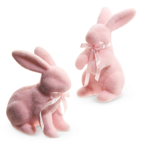 Pastel Flocked Bunny (8-8.75")