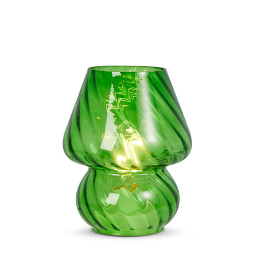 7.5" Lighted Glass Lamp