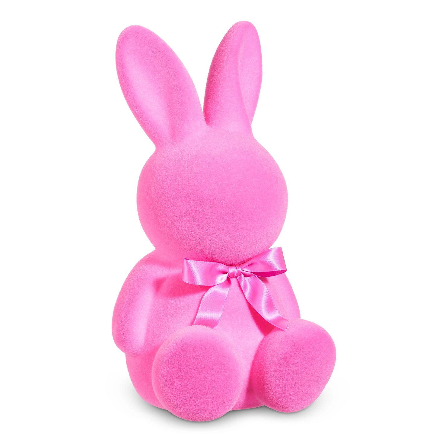 12" Pink Flocked Bunny
