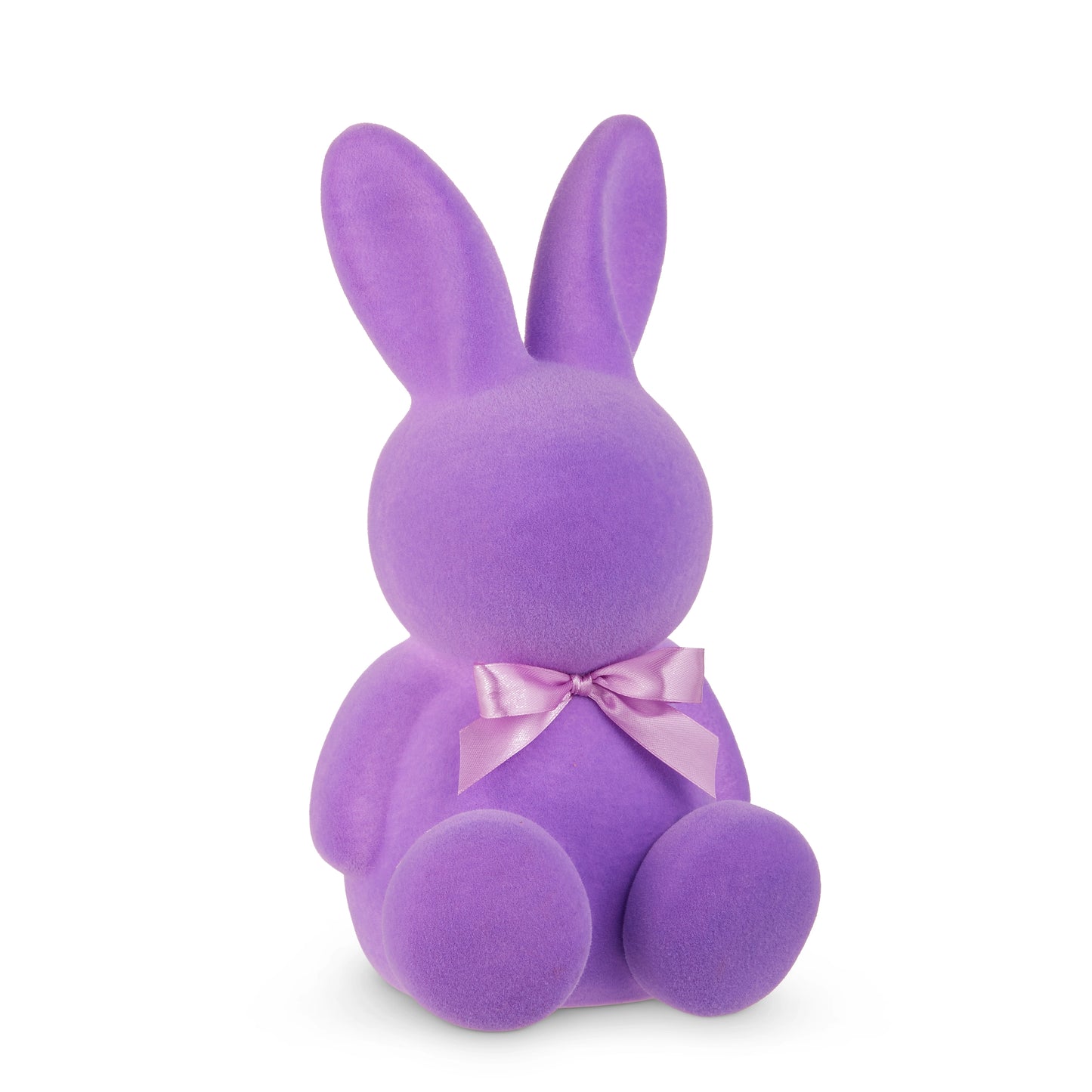 12.25" Purple Flocked Bunny