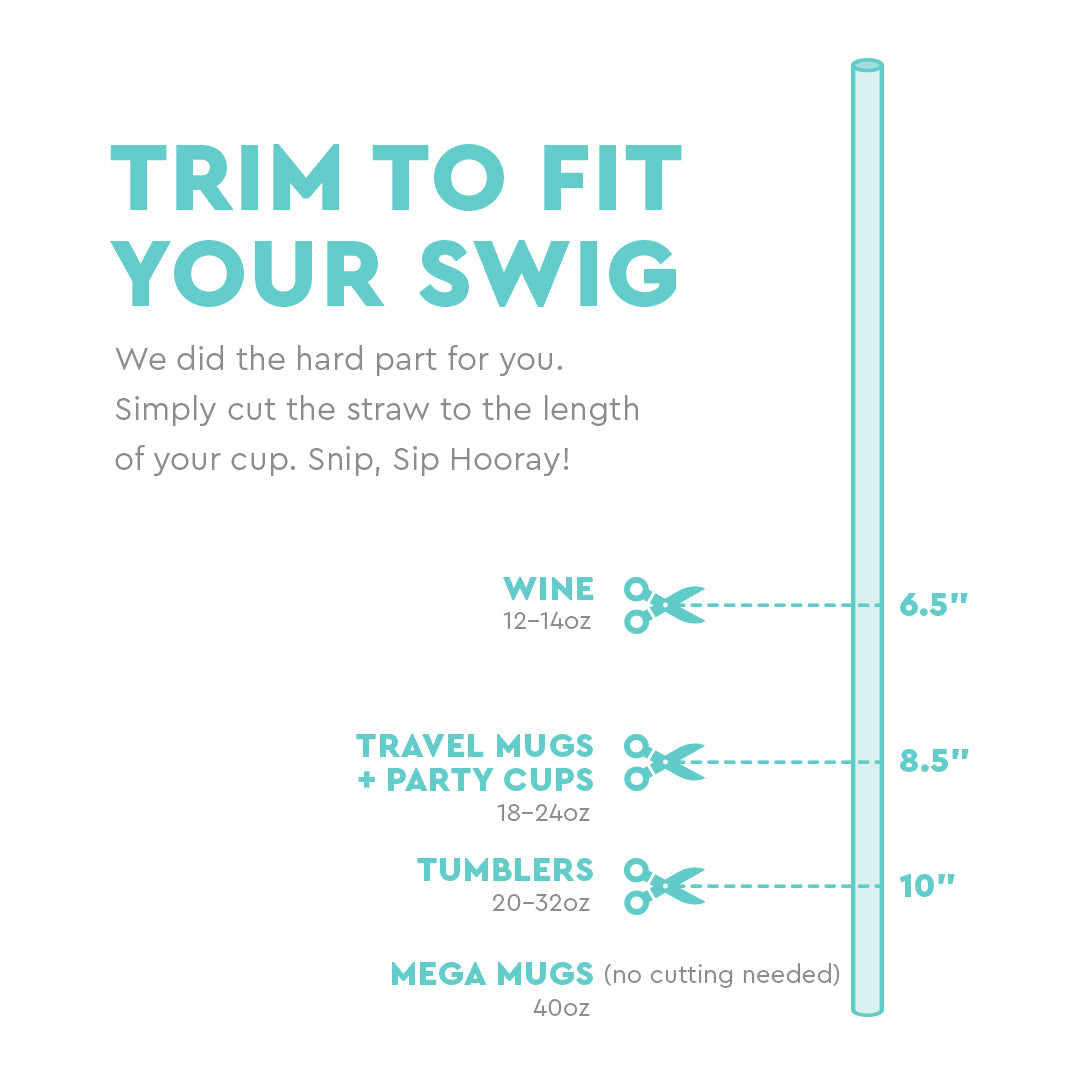 Swig Valentine's Day Reusable Straw Topper Set