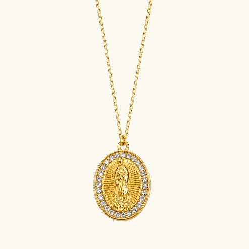 Blessed Mother Pendant Necklace