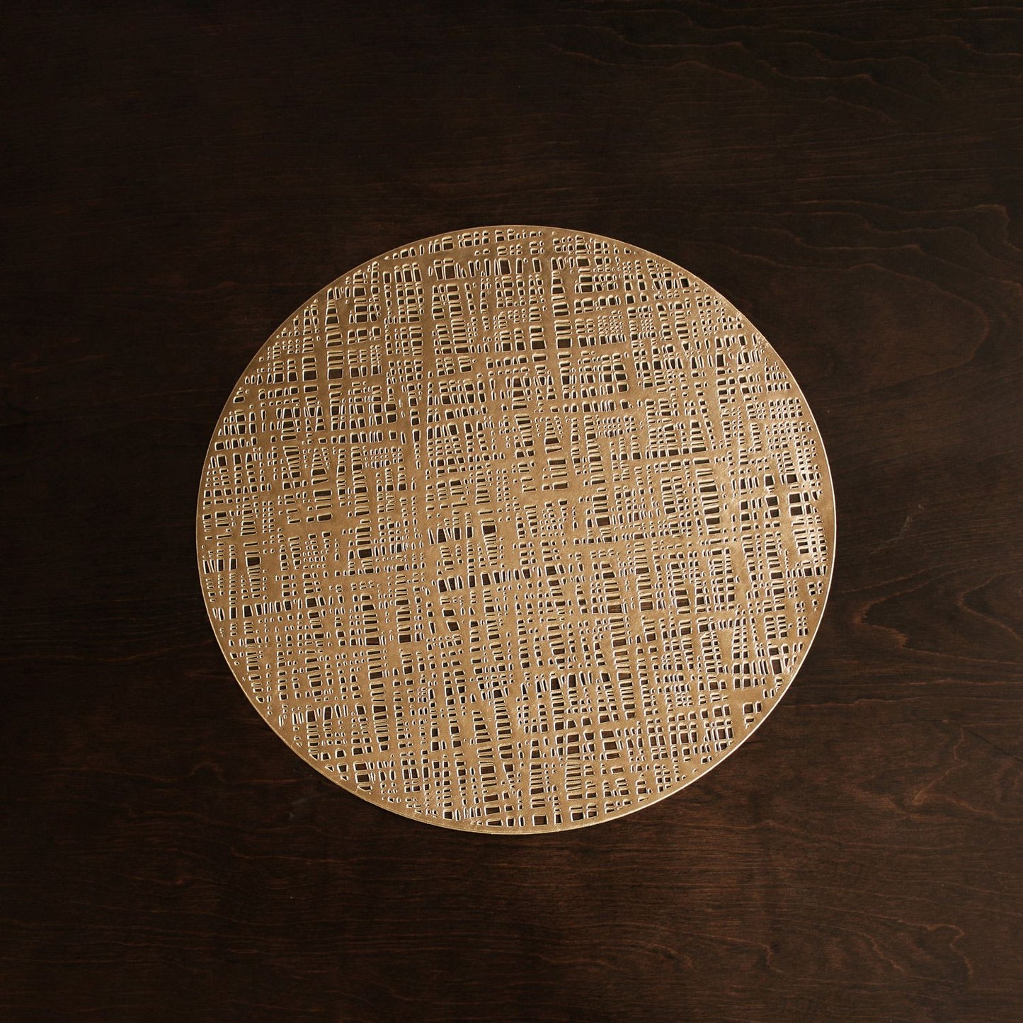 VIDA Basketweave 15” Round Placemats