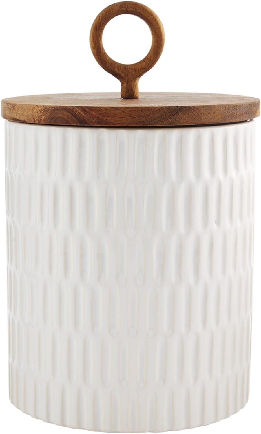 Textured Stoneware Canister
