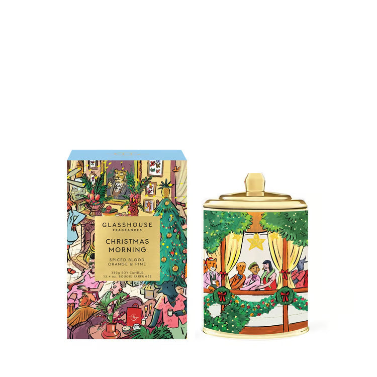 Glasshouse Triple Scented Soy Candle - Christmas Morning