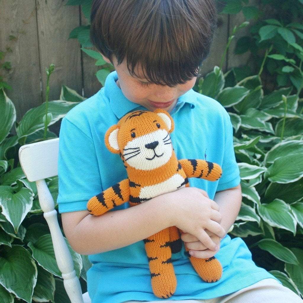 Kai the Tiger Knit Doll