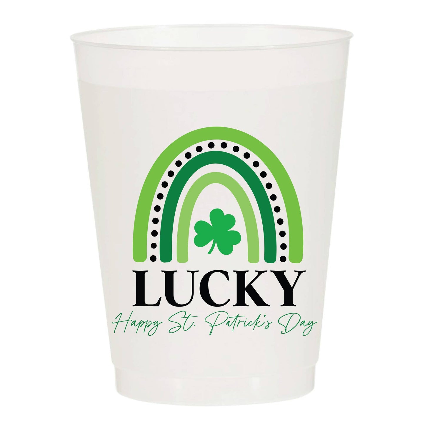 Lucky Rainbow Frosted Cups