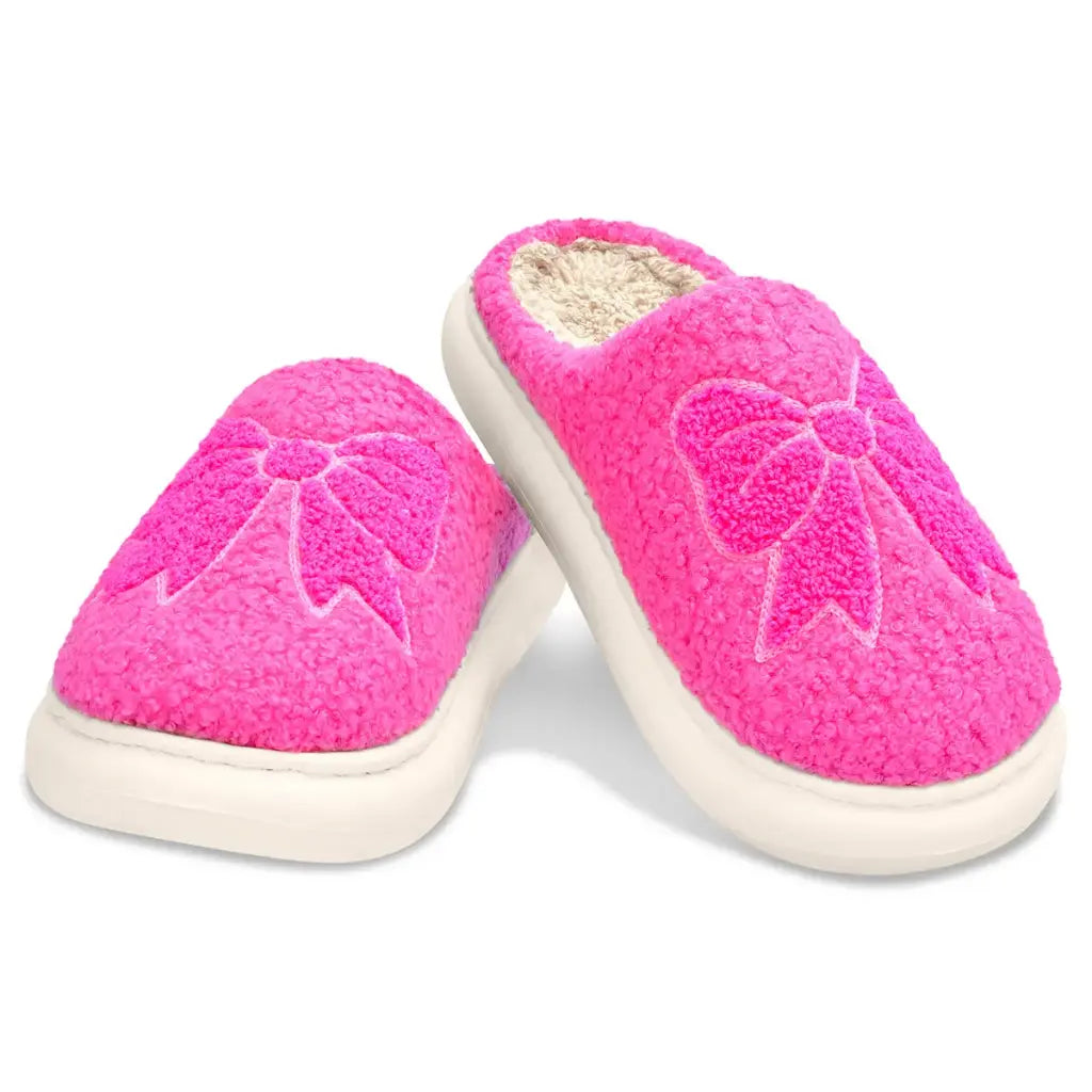 Girls Cozy Bows Slippers