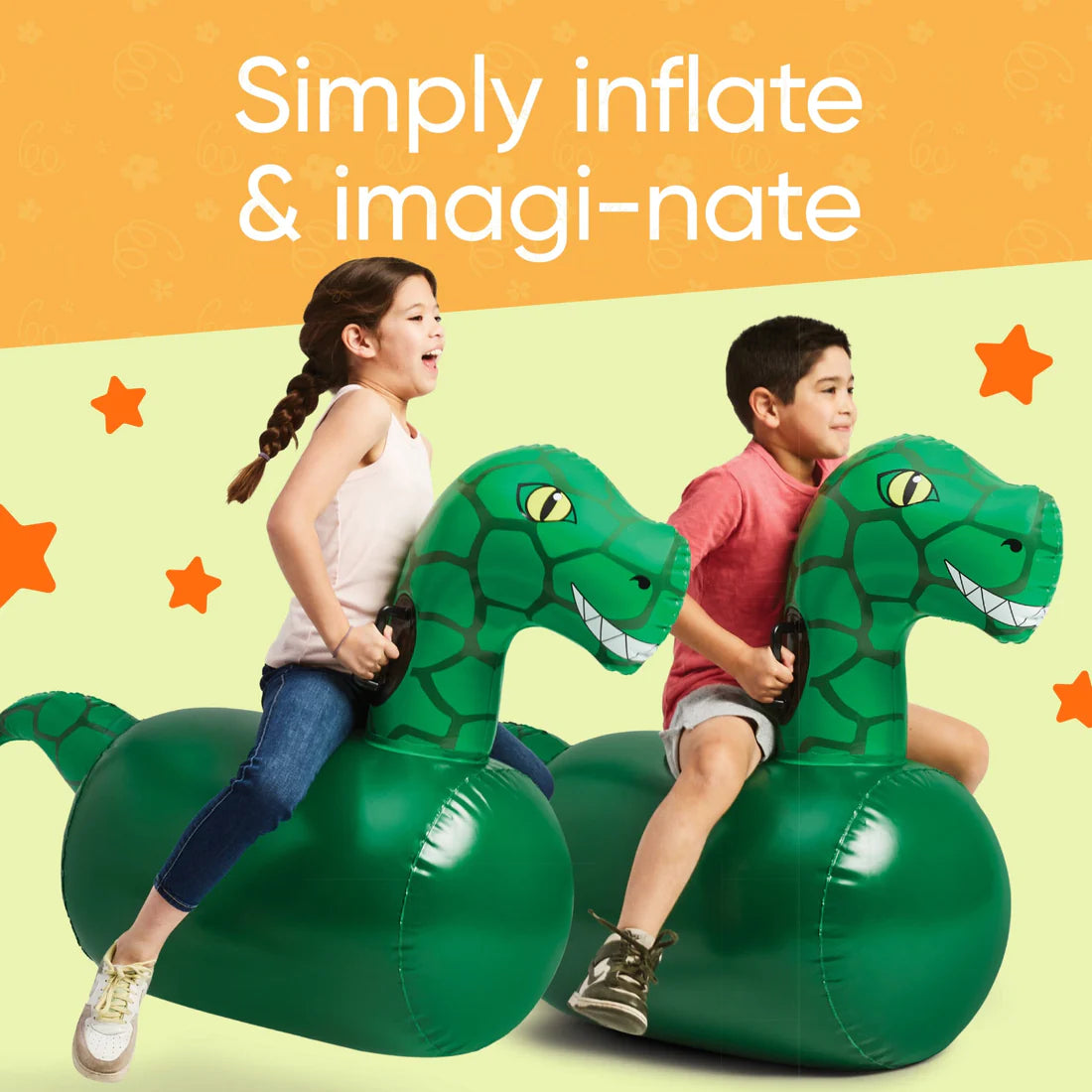 Inflatable Ride-On Hop 'n Go Dino