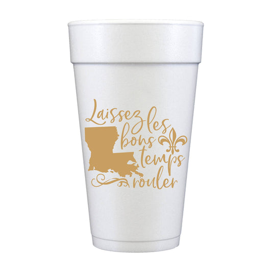 Laissez Les Bons Louisiana Foam Cups