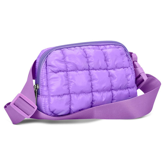 Shiny Puffer Belt Bag