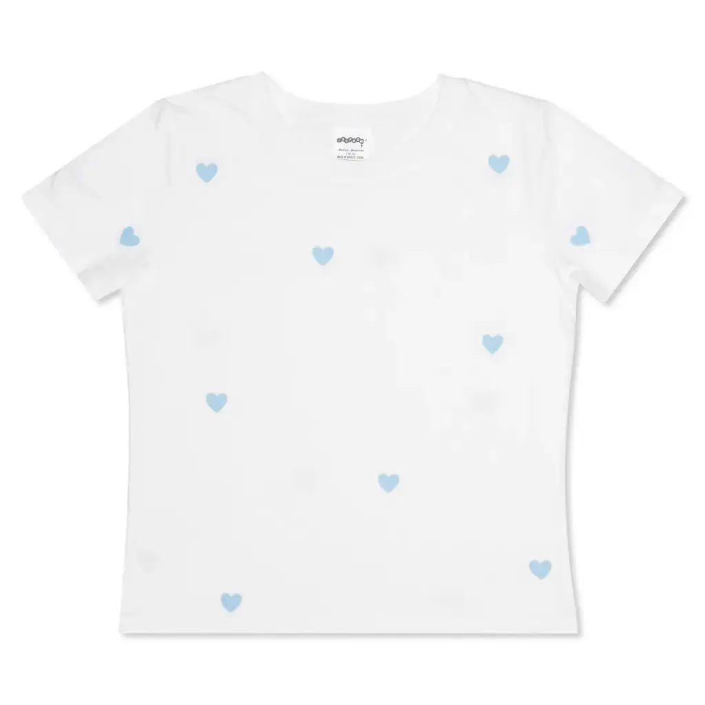 Girls Blue Hearts T-Shirt