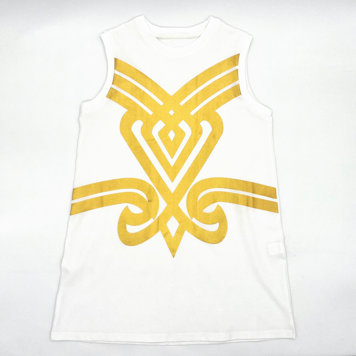 Golden Girl Printed Shift Dress