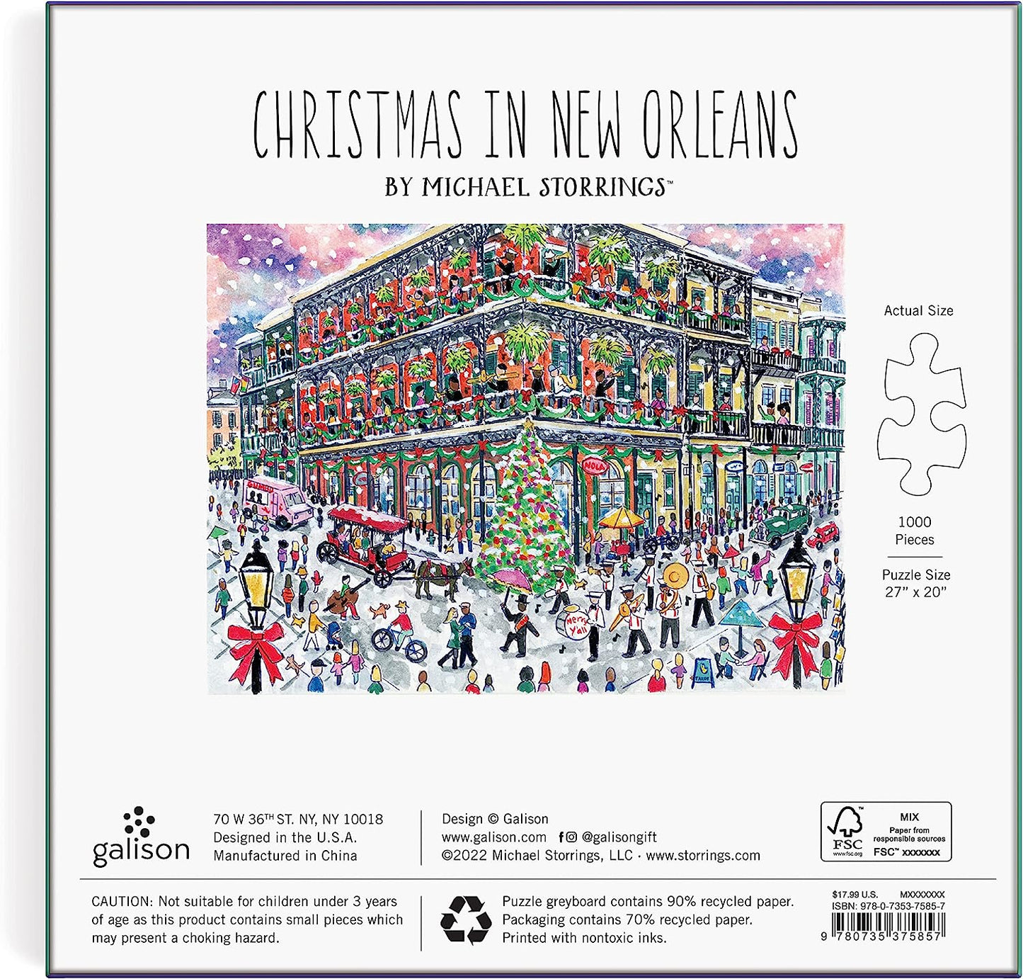 Christmas in New Orleans 1000 Piece Puzzle