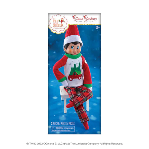 Elf on the Shelf Claus Couture Collection Tree Farm PJs