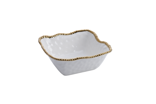 Golden Salerno Large Square Salad Bowl
