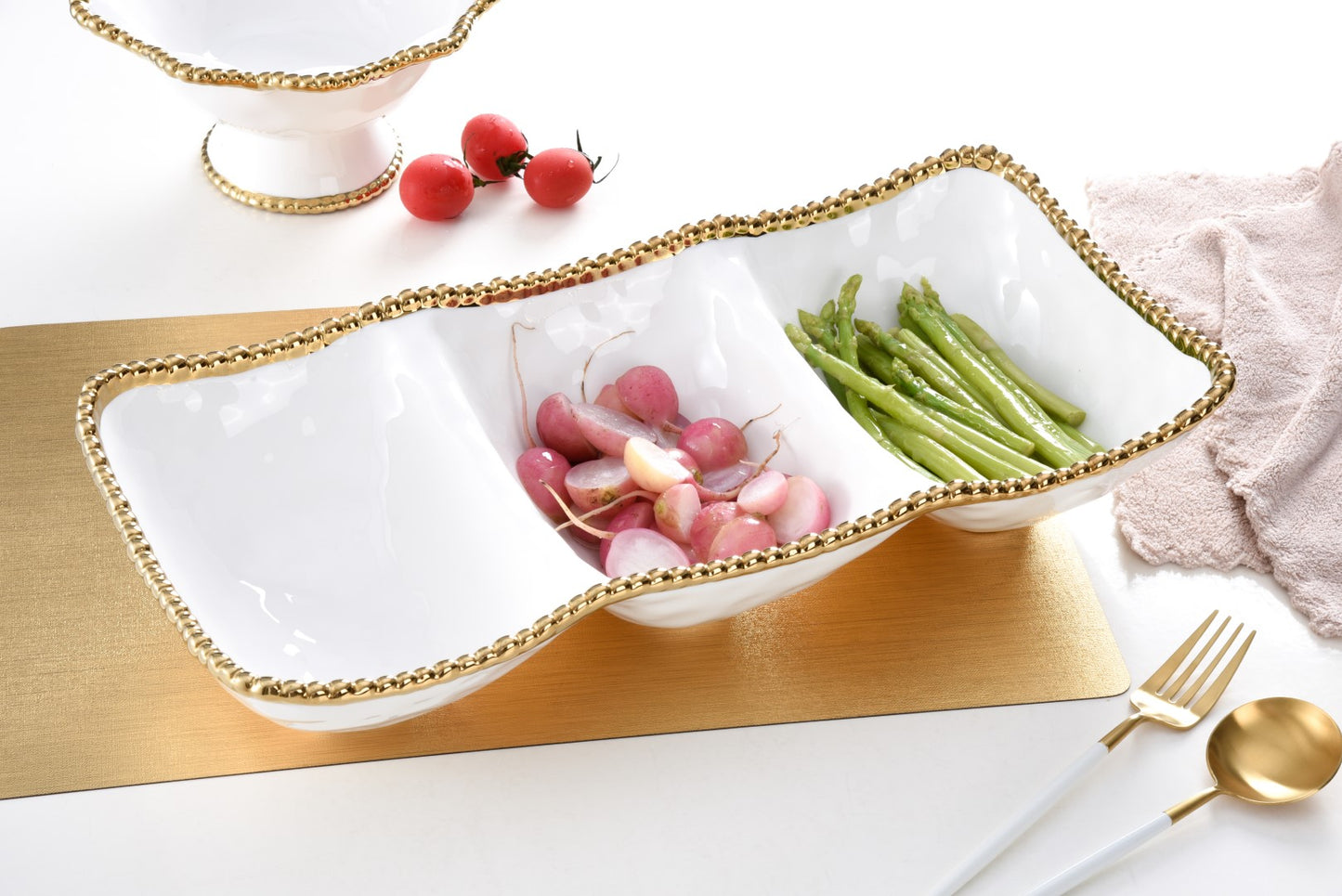 3-Section Serving Piece