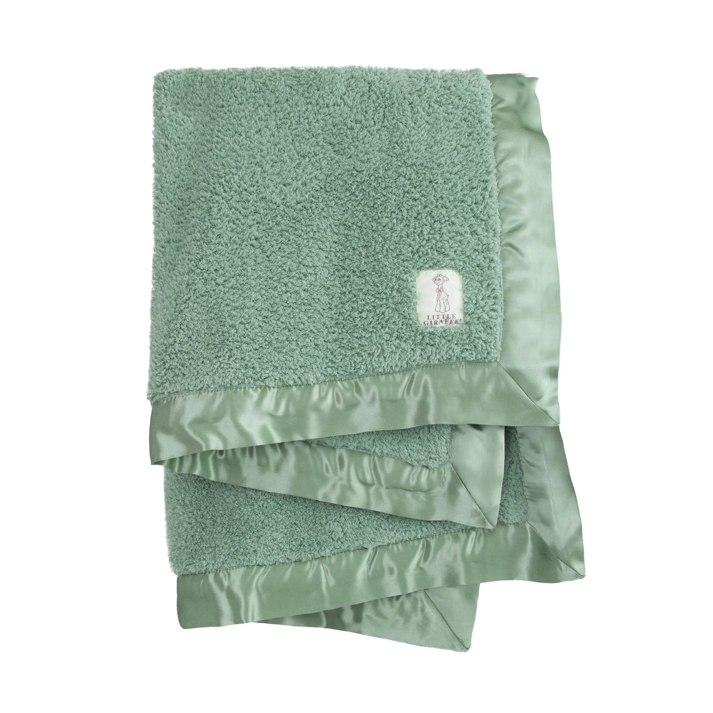 Little Giraffe Plush Chenille Knit Baby Blanket