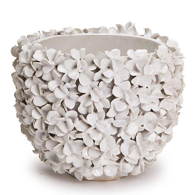 Hydrangea Petal White Planter/Vase
