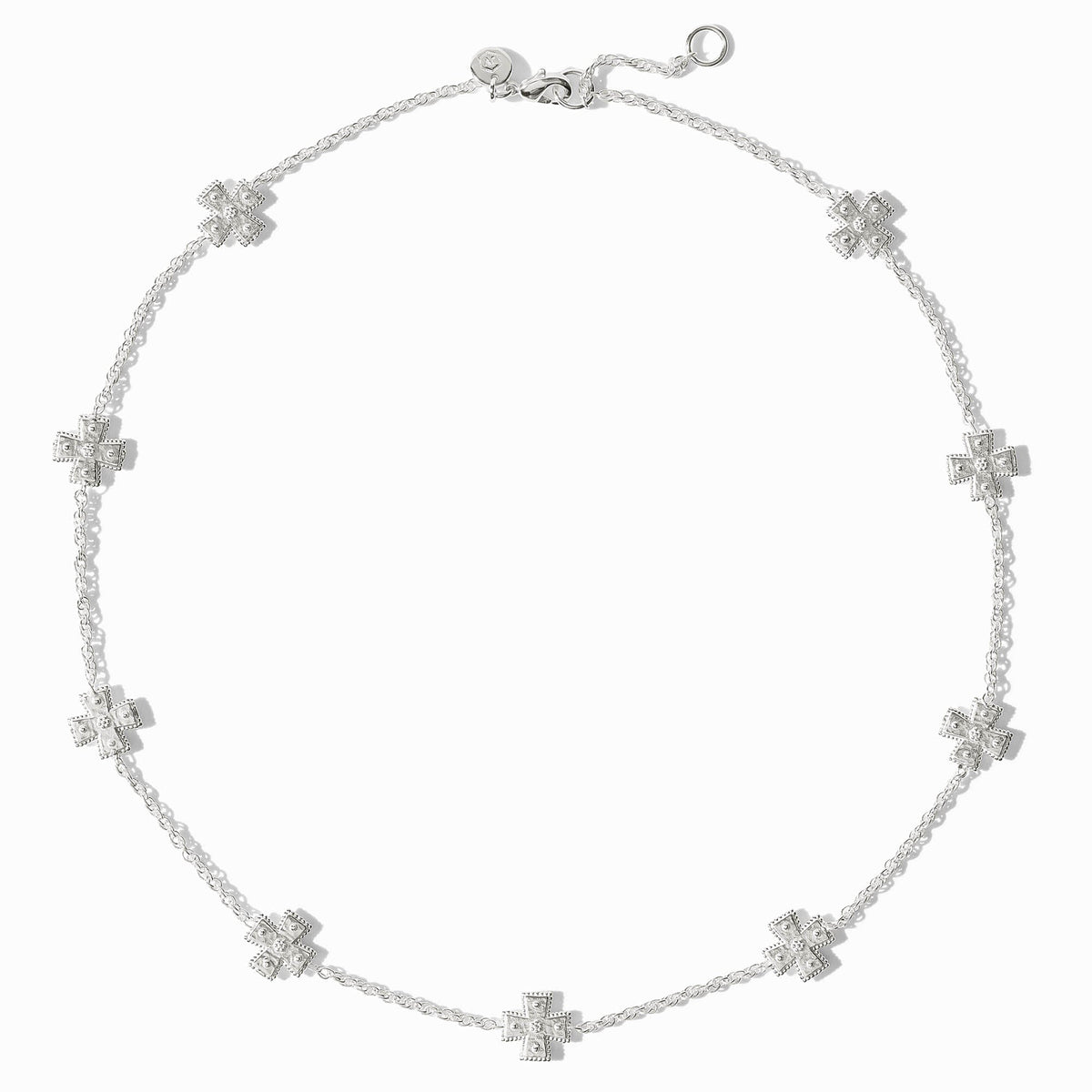 Canterbury Delicate Station Necklace- Silver