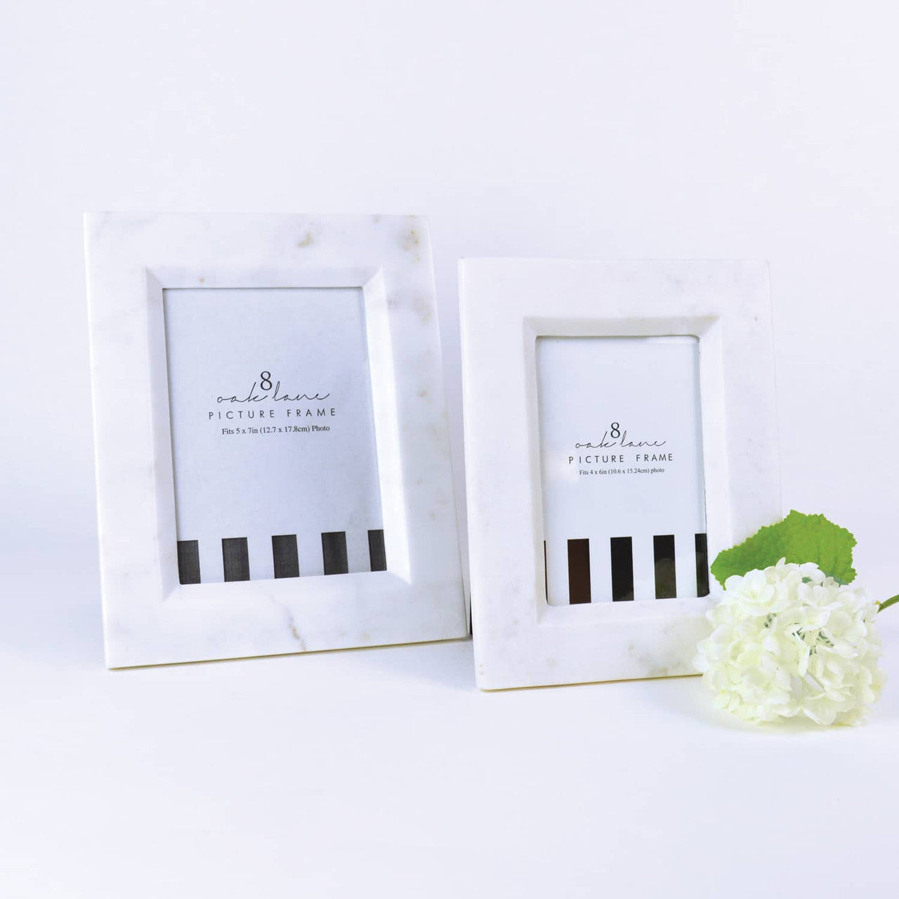 White Marble 5x7 Picture Frame