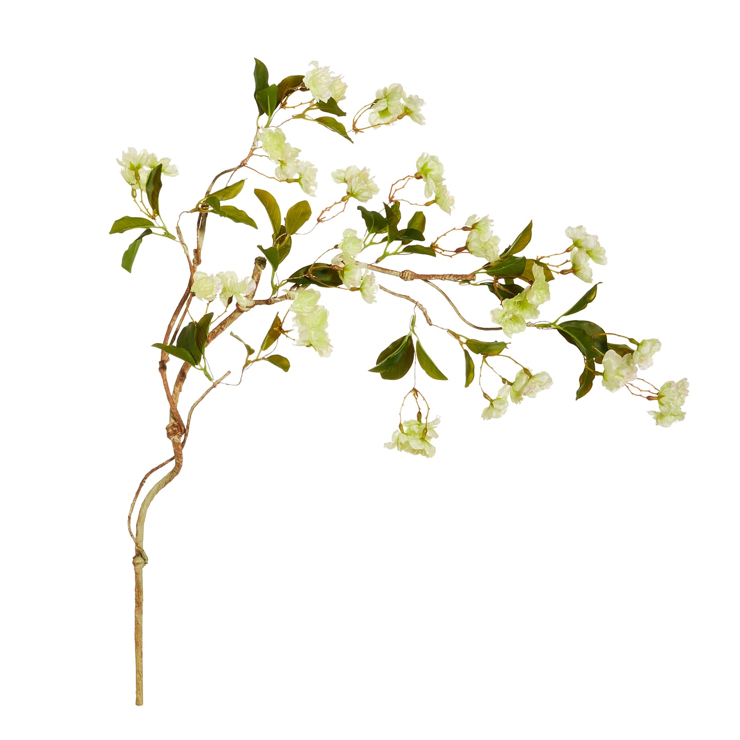 35" Green Cherry Blossom Branch