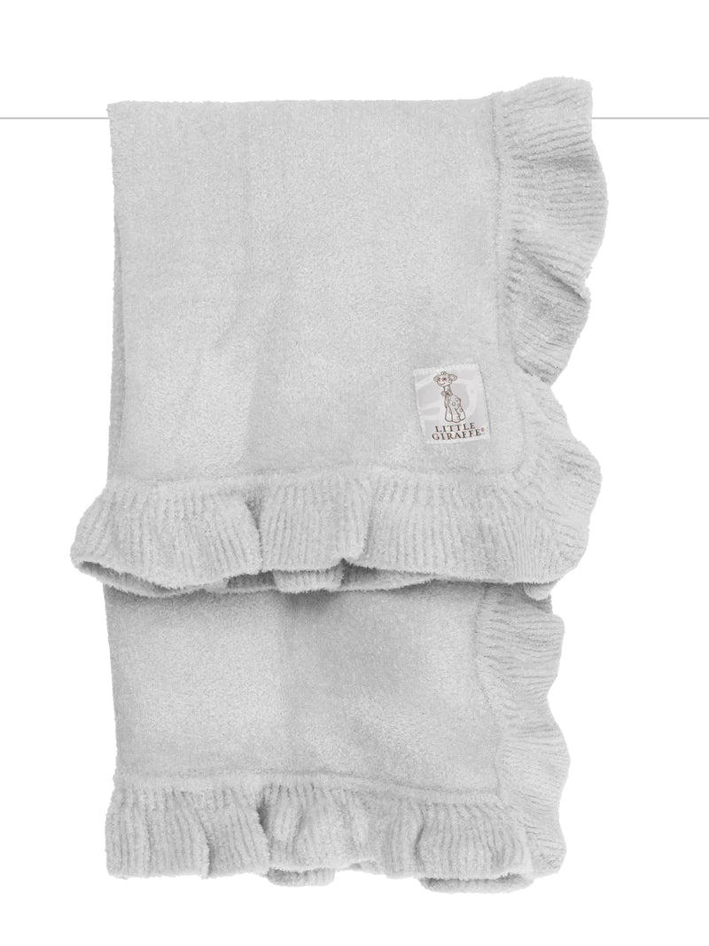 Little Giraffe Dolce Ruffle Baby Blanket