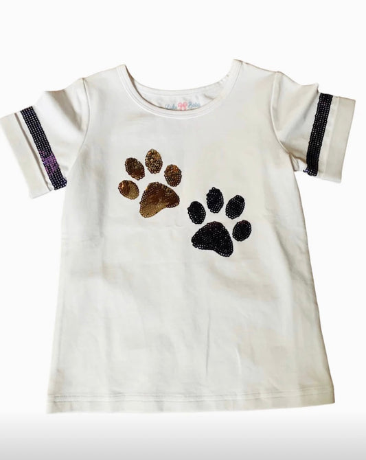 Sequin Paw Tee