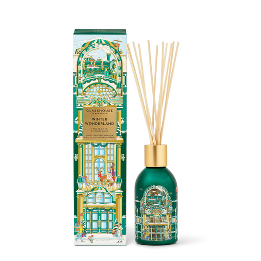 Glasshouse Fragrances 8.45 fl. oz. Holiday Diffuser Winter Wonderland
