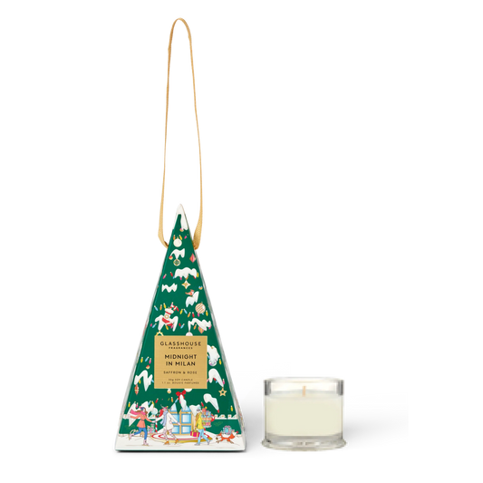Glasshouse Fragrances 1.01 oz Christmas Bauble Candle