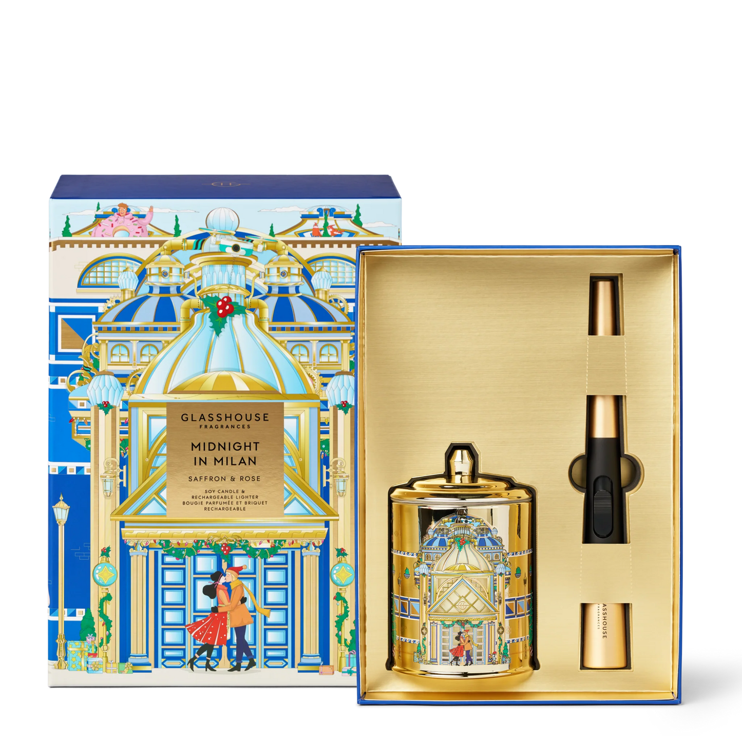 Glasshouse Fragrances 13.4oz Candle & Arc Wand Lighter